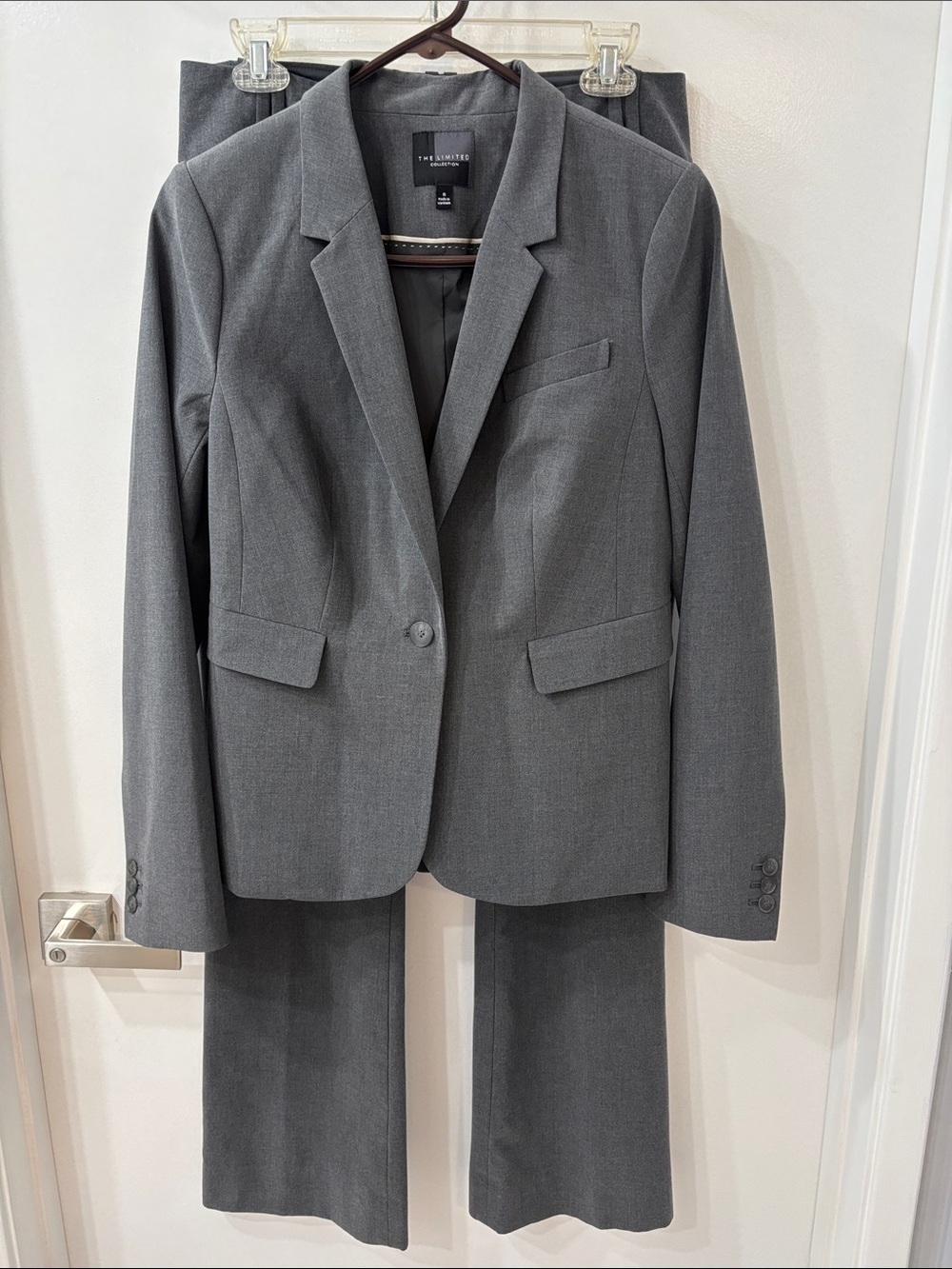 The Limited Charcoal Gray Women's Blazer & Pants Suit